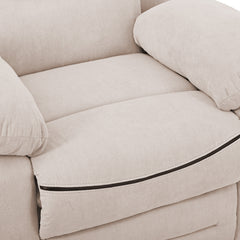 Power Lift Recliner Chair with Massage & Heat for Elderly – Adjustable Recliner with Infinite Positions & Side Pocket, Beige