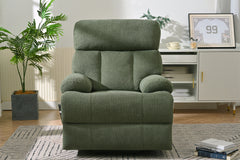 Oversized Power Lift Recliner Chair for Elderly – Electric Fabric Chair with Remote, Wide Seat & Side Pocket, Dark Green