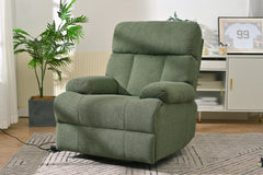 Oversized Power Lift Recliner Chair for Elderly – Electric Fabric Chair with Remote, Wide Seat & Side Pocket, Dark Green