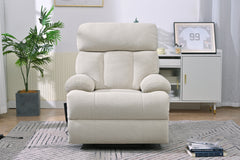 Oversized Power Lift Recliner Chair for Elderly – Electric Fabric Chair with Remote, Wide Seat & Side Pocket, Light Gray