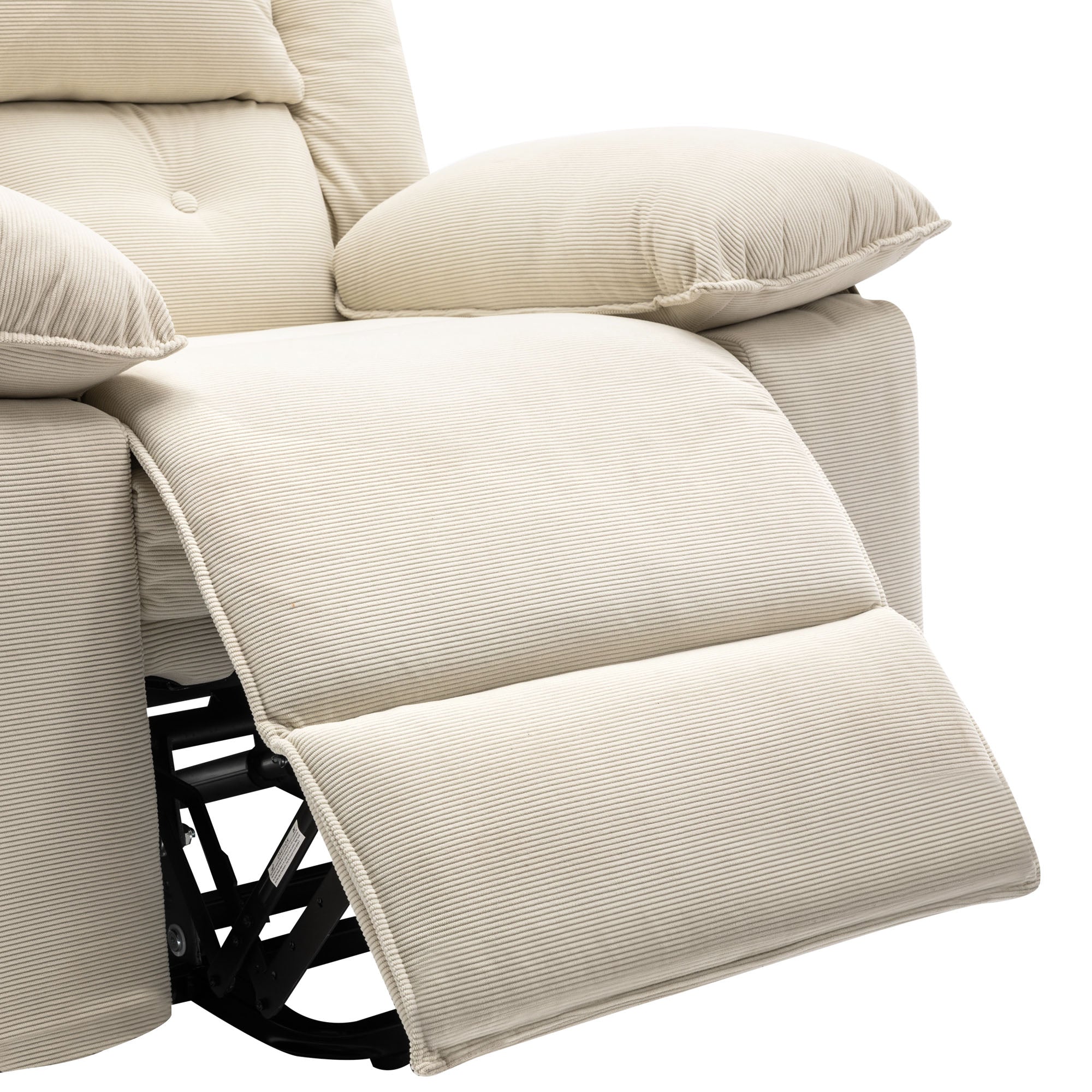 Uwell Mobility Power Lift Recliner Chair for Elderly – Heated Massage Chair with Infinite Position & Side Pocket, Beige
