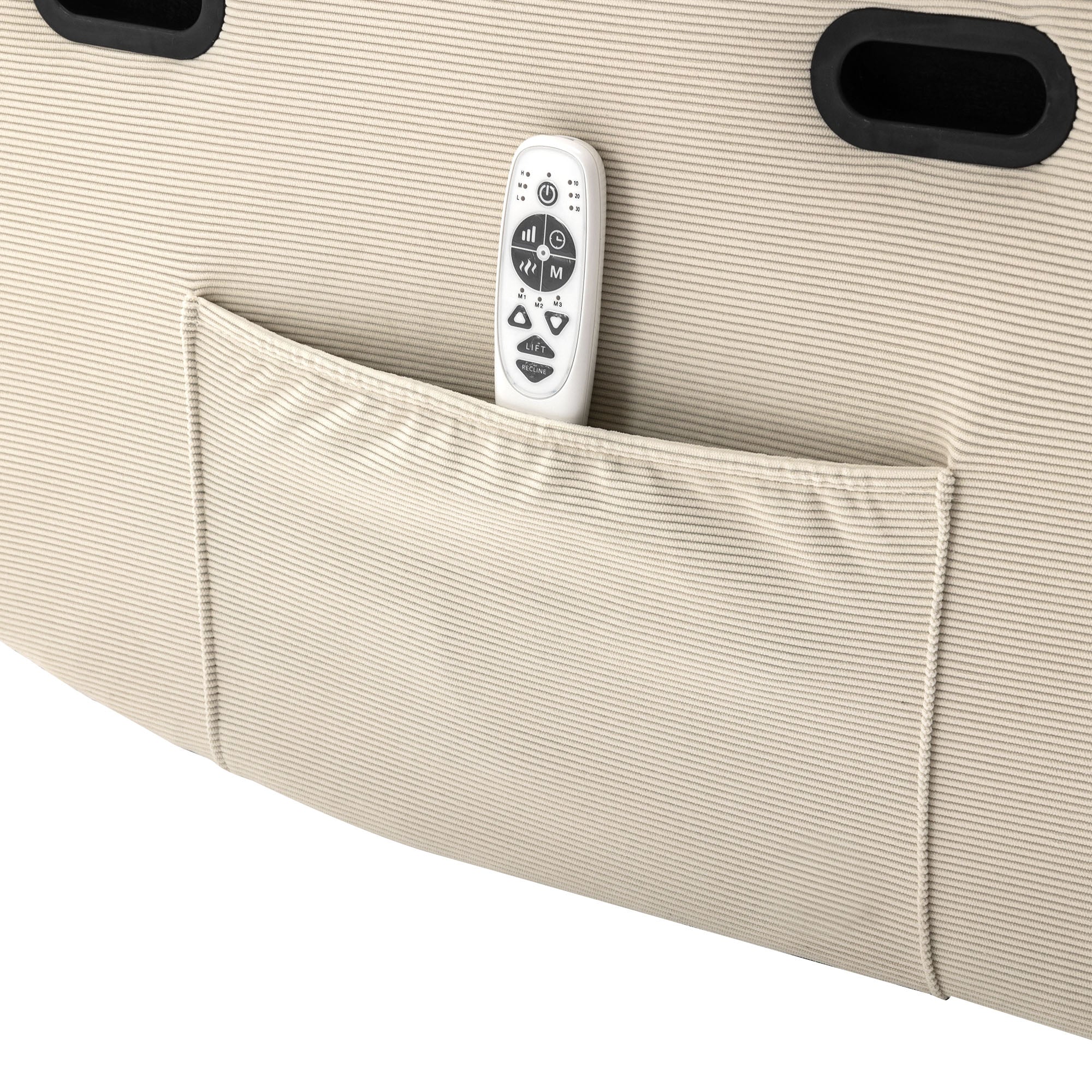 Uwell Mobility Power Lift Recliner Chair for Elderly – Heated Massage Chair with Infinite Position & Side Pocket, Beige