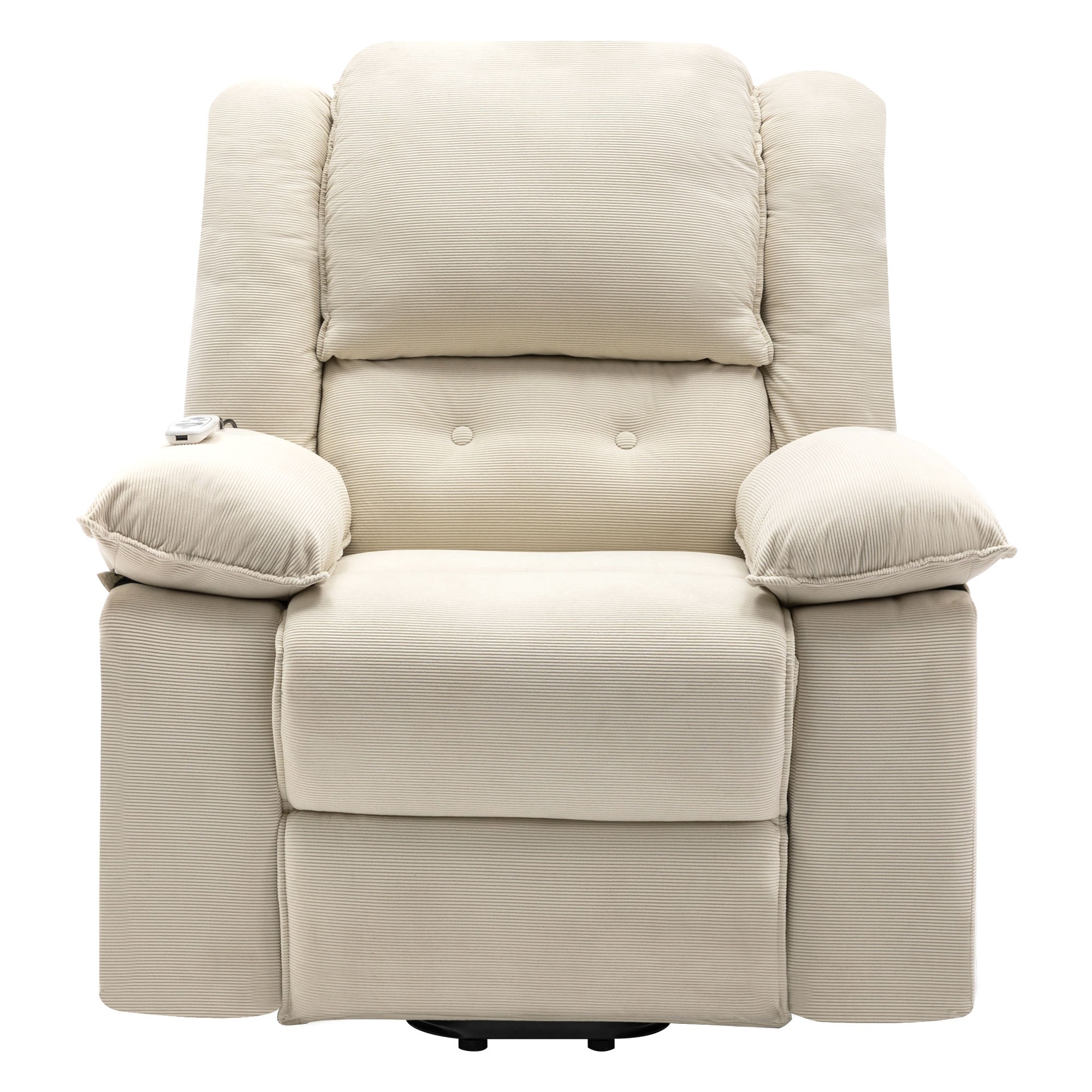 Uwell Mobility Power Lift Recliner Chair for Elderly – Heated Massage Chair with Infinite Position & Side Pocket, Beige