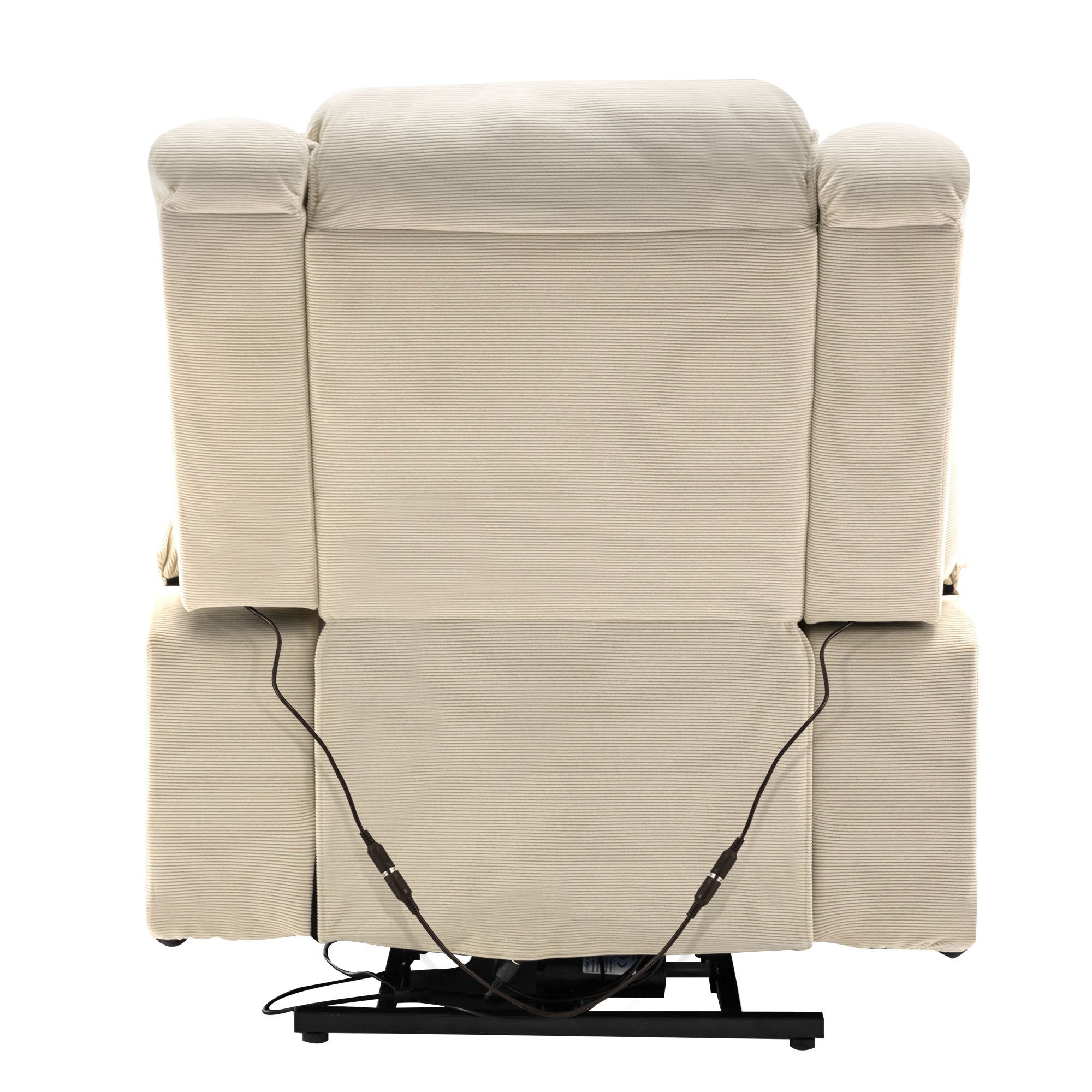 Uwell Mobility Power Lift Recliner Chair for Elderly – Heated Massage Chair with Infinite Position & Side Pocket, Beige