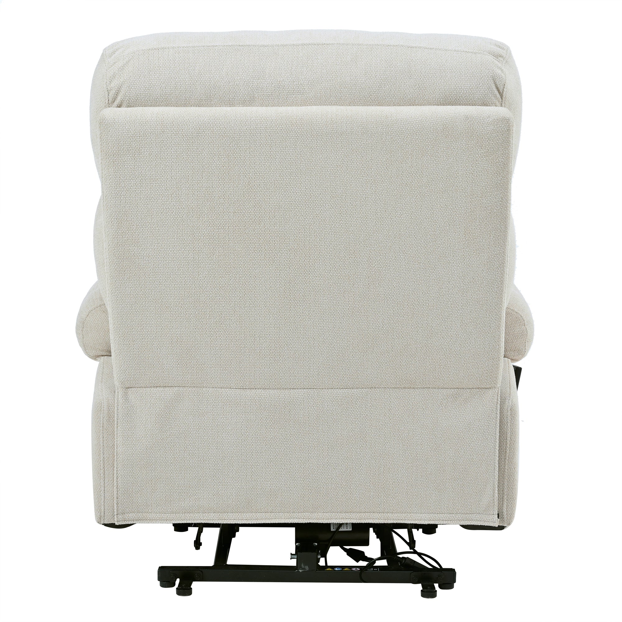 Oversized Power Lift Recliner Chair for Elderly – Electric Fabric Chair with Remote, Wide Seat & Side Pocket, Light Gray