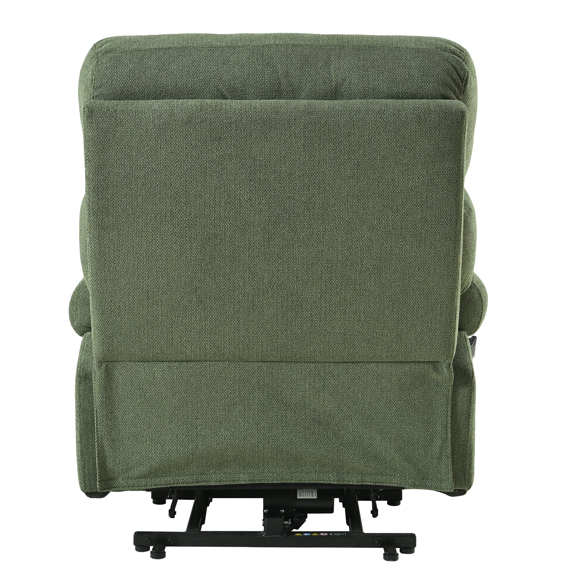 Oversized Power Lift Recliner Chair for Elderly – Electric Fabric Chair with Remote, Wide Seat & Side Pocket, Dark Green